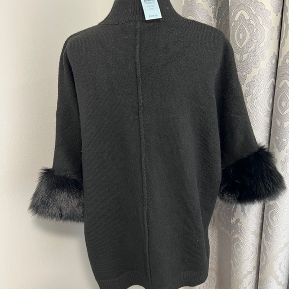 Ann Taylor Factory Petite NEW Crew Neck Pullover Poncho/Sweater - Picture 7 of 15